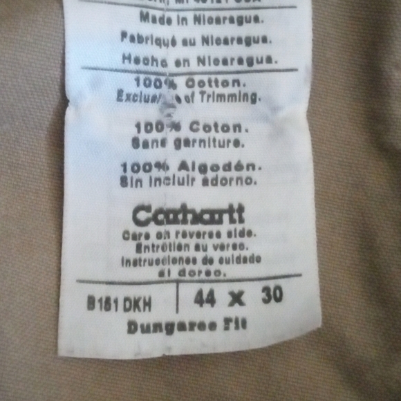 Carhartt Men's Tan Work Pants - Picture 4 of 12